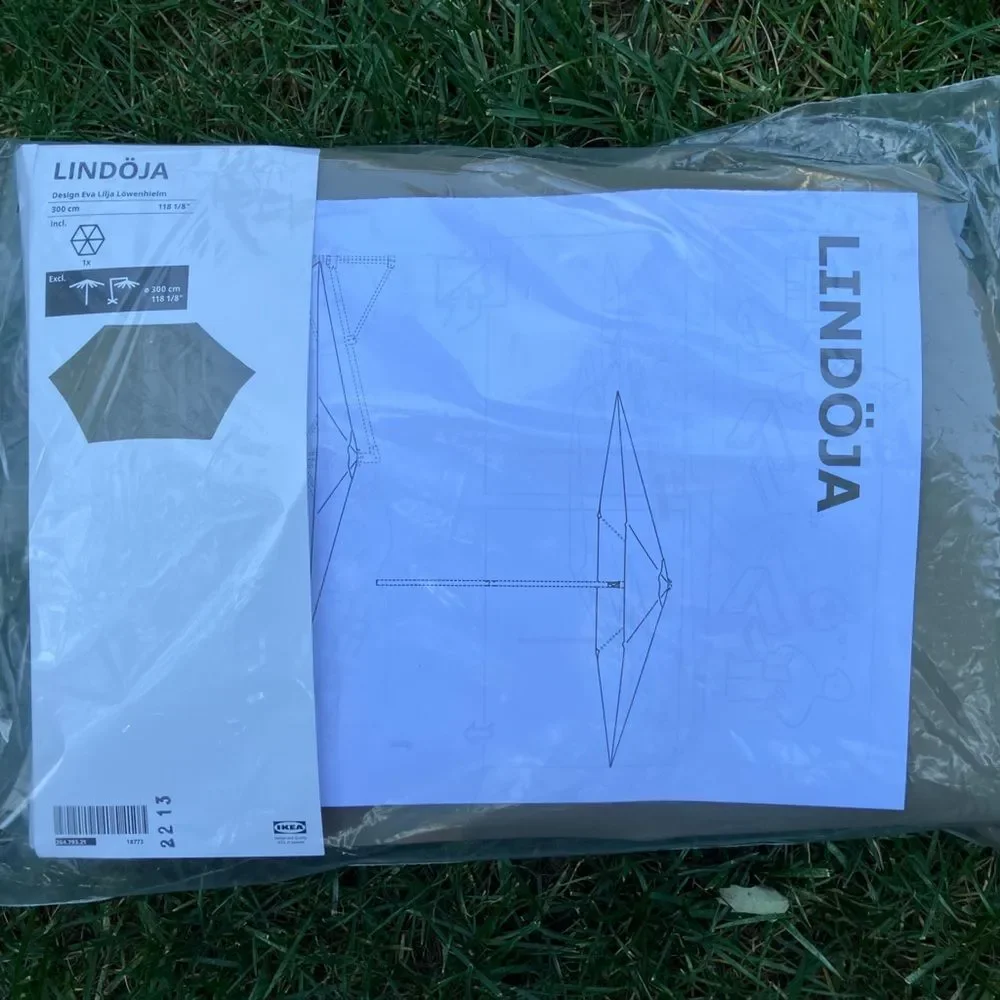 IKEA Umbrella canopy cover new LINDÖJA 118 1/8